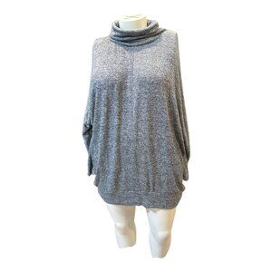 Lane Bryant Gray Sparkly Lightweight Long Sleeve Knit Tunic Women's Size 26-28